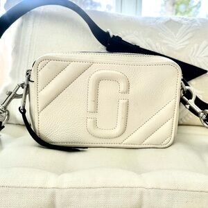 Marc Jacobs Cream Leather Crossbody Bag